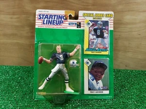 Troy Aikman 1993 alineación inicial nunca abierta nuevo viejo vintage Dallas Cowboys TX - Imagen 1 de 11