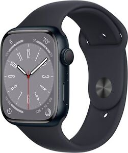 Apple Watch Gen 8 Series 8 45 mm aluminium minuit - bracelet sport minuit