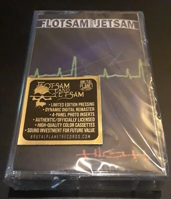 Flotsam And Jetsam: High 2022 Brutal Planet Records Ltd. Ed. Blue Cassette New  - Image 1 of 4