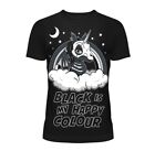 Cupcake Cult Black Is My Happy Colour T-shirt Gotyk Emo Scena Y2K Alt Top XL