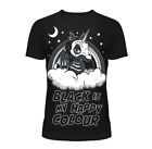 Cupcake Cult Black Is My Happy Colour T Shirt Gothic Emo Scene Y2K Alt Top XL