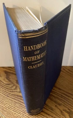 Handbook of Mathematics For Engineers and Engineering Students, J. Claudel 1906 - Image 1 of 4