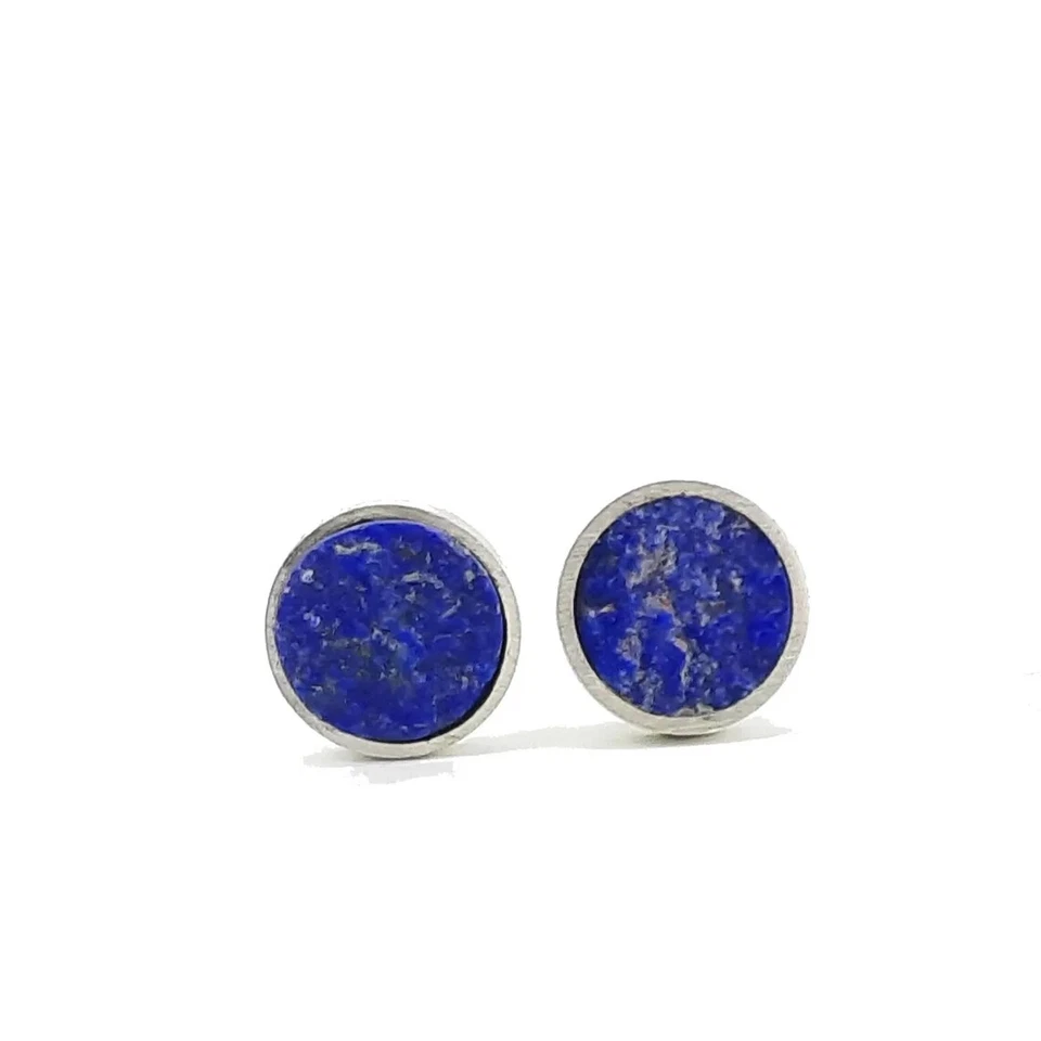 Natürlich Lapislazuli Edelstein 925 Sterling Silber Manschettenknöpfe Für - Bild 1 von 4