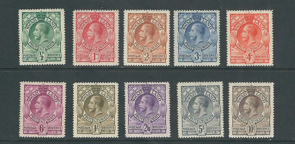 SOMALILAND 1933 KGV PORTRAIT set comp (Scott 10-19) VF MH some gum toning ZX20 - Image 1 of 1