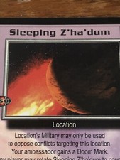 SLEEPING Z HA DUM DELUXE EDITION BABYLON 5 CCG RARE CARD NEAR MINT NEVER PLAYED