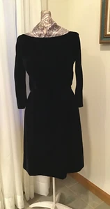 Vintage Suzy Perette Velvet Dress Cocktail Small Petite - Picture 1 of 9