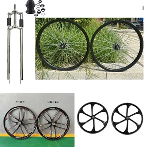 Horquilla y auriculares para bicicleta DONSP1986 26", triple árbol roscado de 1" con llanta Mag y radios - Imagen 1 de 103