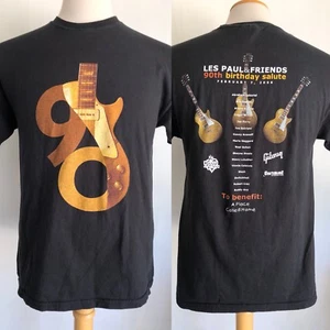 LES PAUL & FRIENDS 90th BIRTHDAY (2006) All-Stars SUPER RARE T-Shirt Medium - Picture 1 of 7