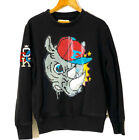 Ekco Unltd. Y2k 90S Graphic Rhino Pixel Vintage Animation Sweatshirt, Size M