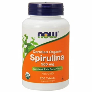 Spirulina 500 mg 200 Tabs By Now Foods - Picture 1 of 1