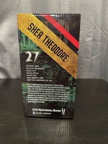SHEA THEODORE Bobblehead - Las Vegas Golden Knights - NIB (New in Box) NHL Cover