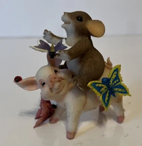 Fitz and Floyd Charming Tails Piggy Back Ride 88/127 - Picture 1 of 5