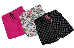 NEW! 3 pack Girl Medium (8) knit cotton comfy shorts soft fun prints! - Picture 1 of 5