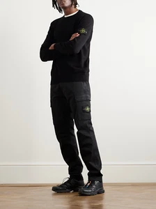 Stone Island USO Cargo Pants 33 M Mens Black NWT - Picture 1 of 17
