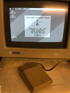 Für Sammler: Atari 1040 ST (1989) +Monitor+Laufwerk+Maus+Disketten (Programme... - Bild 1 von 9