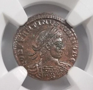 Constantine II Roman Empire BI Nummus AE3/4 NGC XF Ancient Epfig Hoard Pedigree - Picture 1 of 11