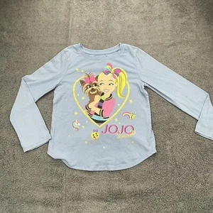Jojo Siwa and Bow Bow Girls T-Shirt Small 8 Dream Huge Licensed Nickelodeon Blue - Picture 1 of 12