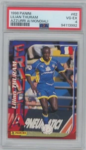 1998 Panini Azzurri al Mondiali #62 Lilian Thuram PSA 4 Juventus France - Picture 1 of 2