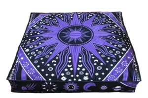 35X6" Square Purple Style Cushion Cover Decorative Unfilled Pillow - Picture 1 of 6