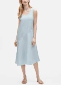 Abito Eileen Fisher donna Md organico fazzoletto lino tubino colore alba - Foto 1 di 7