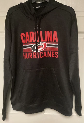 adidas NHL Carolina Hurricanes Hoodie SweatShirt, Men L, Hockey Cover