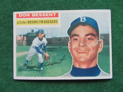 1956 Topps Set Break #184Don Bessent WellCentered Corners Could Be Better Marks  - Image 1 of 2
