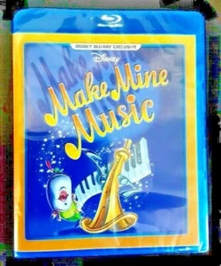 New OOP REGION FREE Disney MAKE MINE MUSIC Blu-Ray EXCLUSIVE Casey Peter & Wolf - Picture 1 of 2