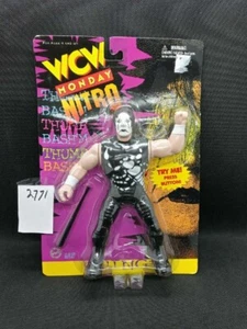 Nuevo 1997 WCW Monday Nitro. Sting. Botón de acción vibratoria. Tarjeta sellada - Imagen 1 de 1