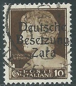 1943 DEUTSCHE BESETZUNG ZARA GEBRAUCHT ABBILDUNGEN 10 CENT - RA5 - Bild 1 von 1