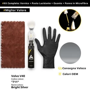 Vernice di ritocco per Volvo V40 Kit 711 Bright Silver - Foto 1 di 7