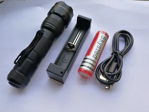 Linterna monomodo Ultra Fire 502B 10W 6500K LED 1000LM + batería + cargador - Imagen 1 de 13