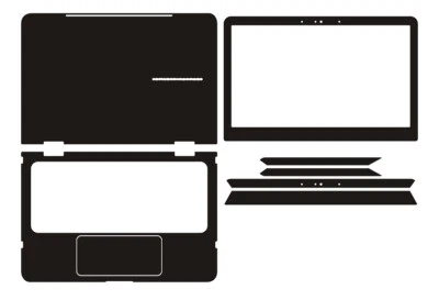 Carbon Sticker Skin Decal Guard for HP Spectre x360 13-4114TU Pro x360 G2 13.3" - Image 1 of 4