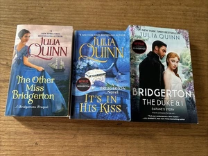 Julia Quinn, Lot Of 3 x Books, It’s In His Kiss, The Other Miss Bridgerton, G13 - Picture 1 of 11