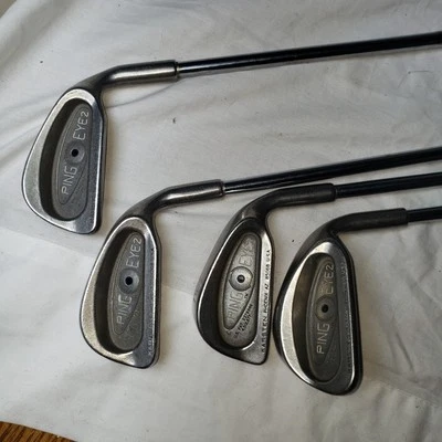 Ping Eye 2 Karsten Negro Punto Hierro Lote 2,3,4 Hierros S Arena Cuña Eje Acero Foto 1 de 4