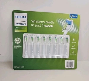 Philips Sonicare W DiamondClean Cabezales de Cepillo de Repuesto 8 PACK HX6068/82 NUEVO - Imagen 1 de 2