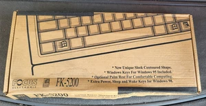 Tastiera vintage Focus FK-5200 Clicky nuova PS/2 - Foto 1 di 7