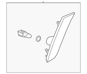 Genuine GM Front Passenger Side Marker Lamp 20874072 - Picture 1 of 6