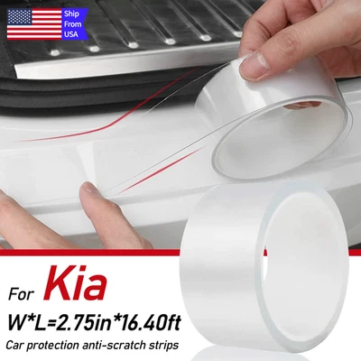 Protector de pedal pegatina antiarañazos para placa de puerta de coche Kia Foto 1 de 4