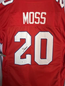 ZACH MOSS SIGNED CUSTOM JERSEY #20 BUFFALO BILLS BECKETT BAS COA CERT AUTO - Picture 1 of 10