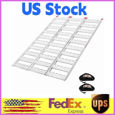 Ramps for Pickup Trucks,Tri-Fold Aluminum Motorcycle Loading Ramps 1500 LBS,NEW - Image 1 of 4