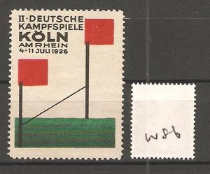 CENICIENTA -W86- ALEMANIA - JUEGOS DE LUCHA ALEMANES - KOLN - 1926 - Imagen 1 de 1