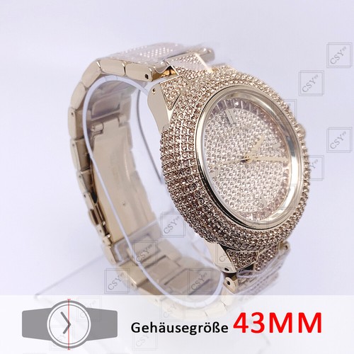 Michael Kors MK5720 Camille orologio da donna orologio da polso acciaio inox pietre di vetro oro