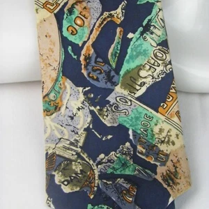 Mens Neck Tie Guy Laroche Couture Abstract - Picture 1 of 3