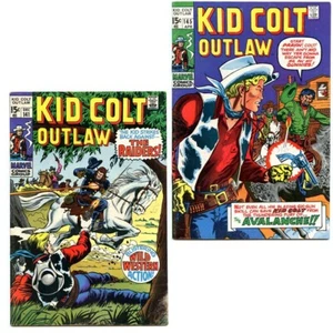 Kid Colt Outlaw #s 141, 145 (Marvel Comics 1969-70) WESTERN - Picture 1 of 7