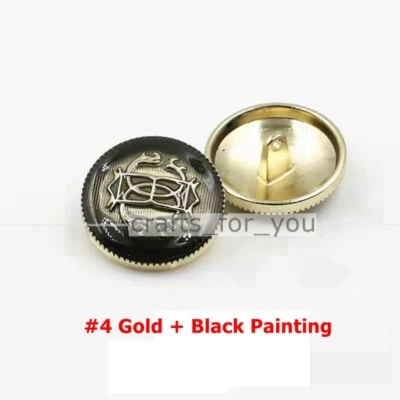 Antique Round Metal Shank Buttons 15MM 20MM 23MM 25mm Clothing Sewing Crafts DIY - Image 1 of 4