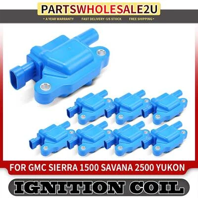 8x Bobina de encendido azul para GMC Savana 1500 2008-2014 Savana 2500 2008-2020 Yukon Foto 1 de 4