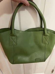 LouenHide~Women's Snap Closure Top Handle Tote/ Handbag/Purse~Olive Green Size M - Picture 1 of 10