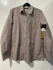 Burton womens Push button shirt size S long sleeve WB Grace Tech LT Colour Quail - Picture 1 of 6