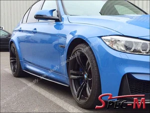 Faldas laterales extensión de fibra de carbono estilo rendimiento labio balancín para BMW M3 F80 - Imagen 1 de 2