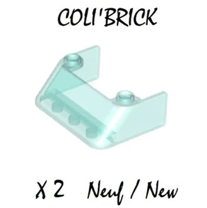Lego 2437 - 2x Windschutzscheibe / Windschutzscheibe 1x4x1 1/3 - Trans hellblau - Konvolut kg NEU - Bild 1 von 1